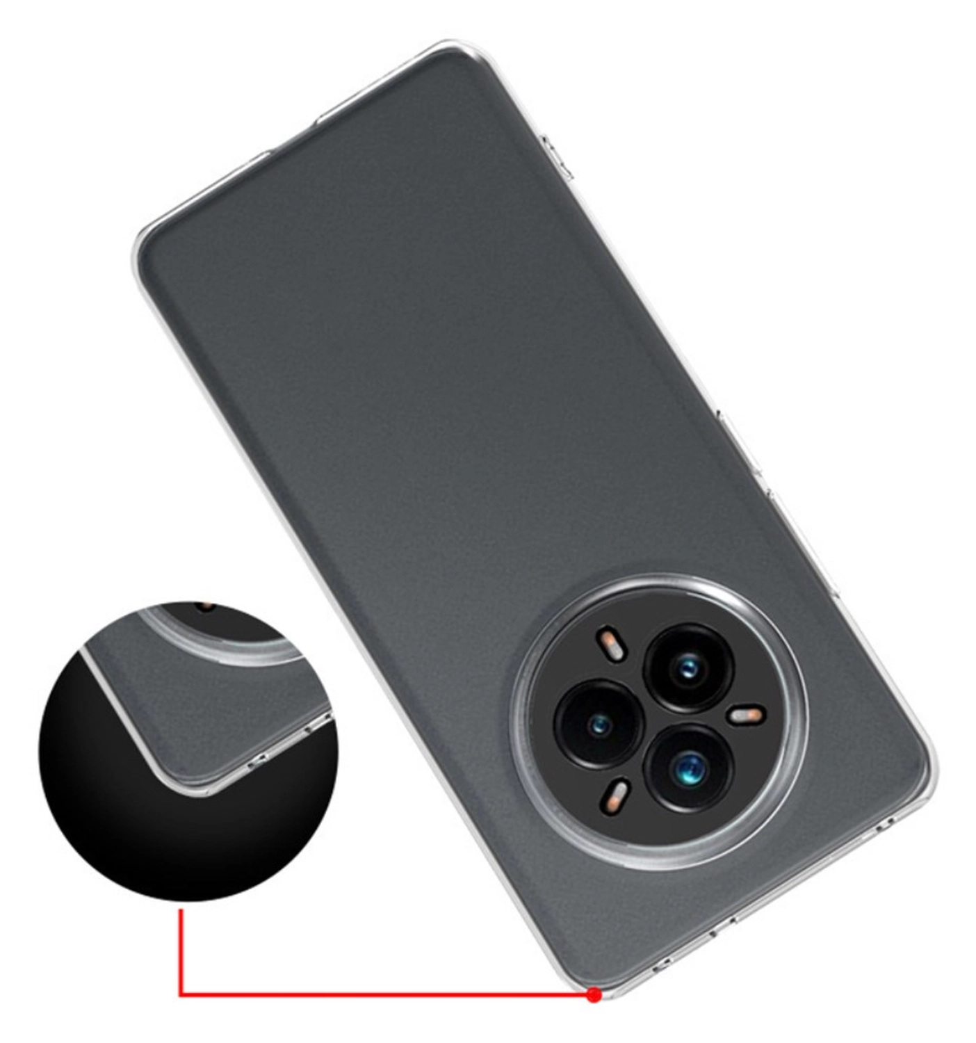 Realme 14 Pro Hoesje Dun TPU Back Cover Transparant afbeelding 4