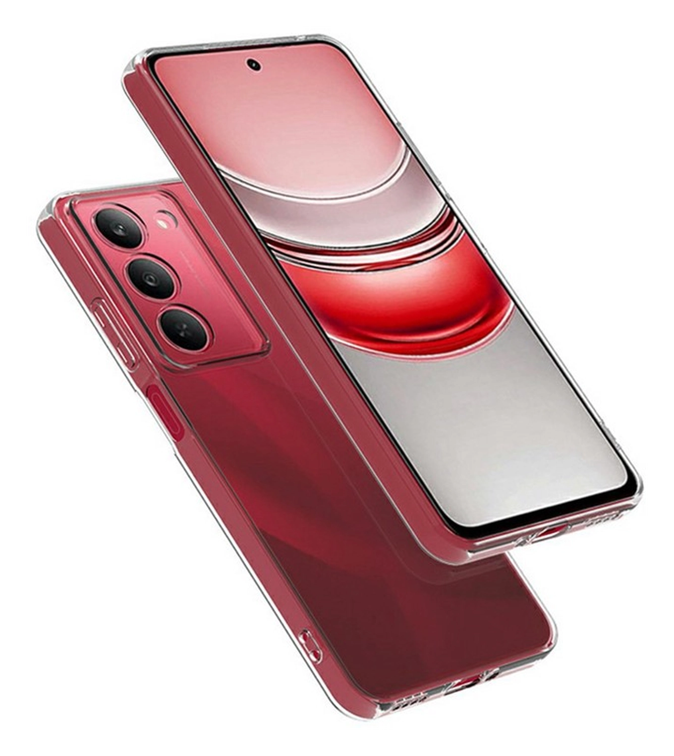Realme 14X Hoesje Dun TPU Back Cover Transparant afbeelding 2