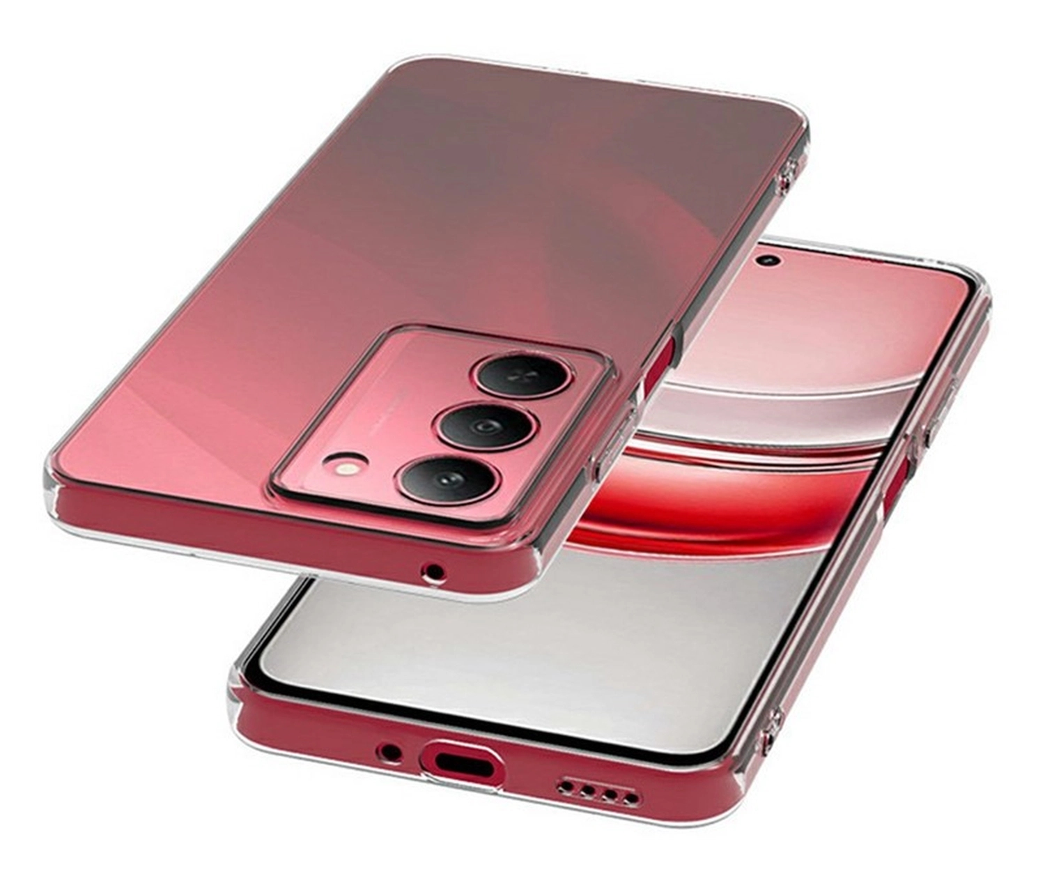 Realme 14X Hoesje Dun TPU Back Cover Transparant afbeelding 3