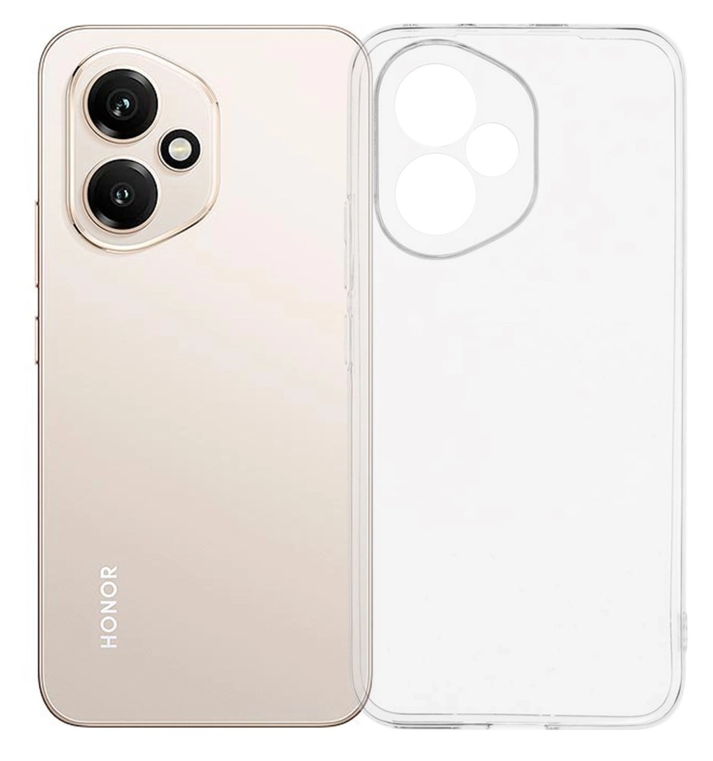 Honor 400 Hoesje Dun TPU Back Cover Transparant afbeelding 1