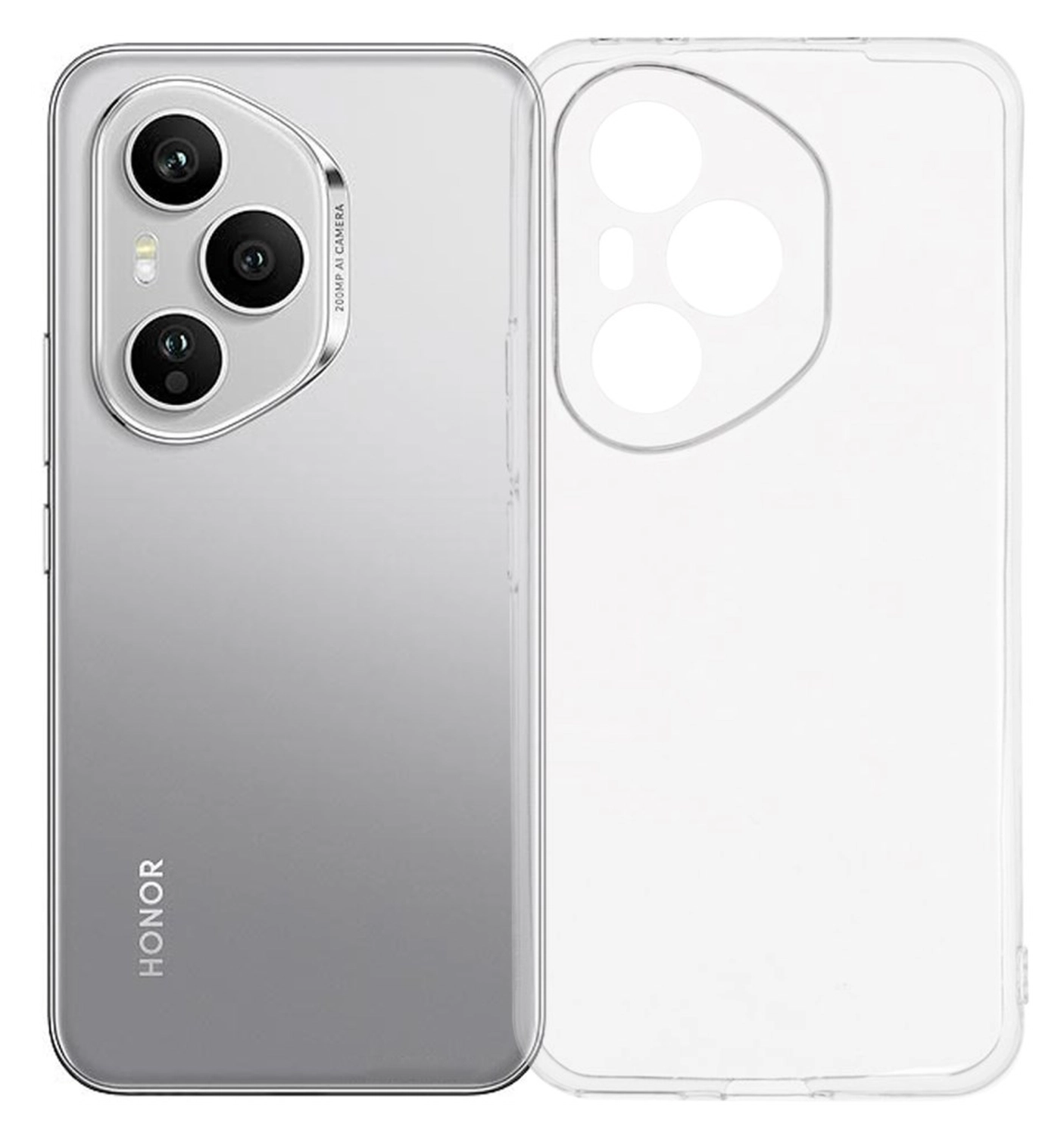 Honor 400 Pro Hoesje Dun TPU Back Cover Transparant afbeelding 1