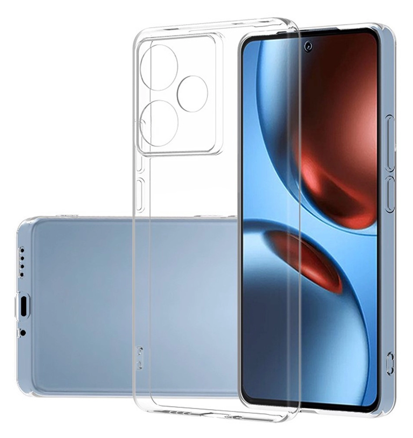 Realme GT 7 Hoesje Dun TPU Back Cover Transparant afbeelding 1