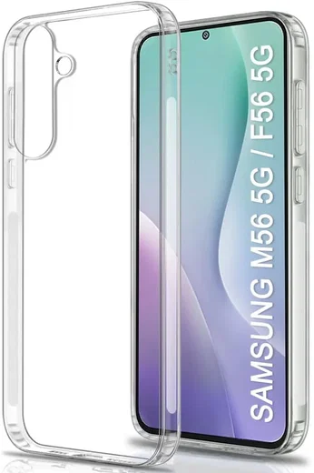 Samsung Galaxy M56 Hoesje Dun TPU Back Cover Transparant afbeelding 1