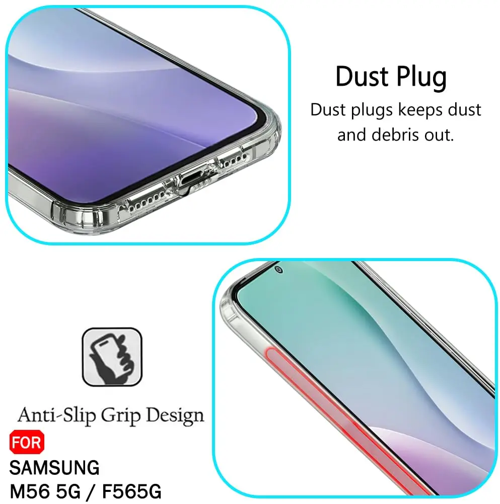 Samsung Galaxy M56 Hoesje Dun TPU Back Cover Transparant afbeelding 2