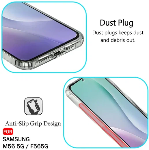 Samsung Galaxy M56 Hoesje Dun TPU Back Cover Transparant afbeelding 2