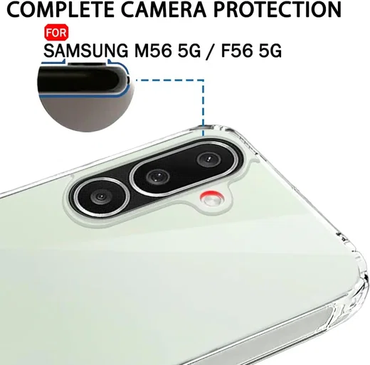 Samsung Galaxy M56 Hoesje Dun TPU Back Cover Transparant afbeelding 6