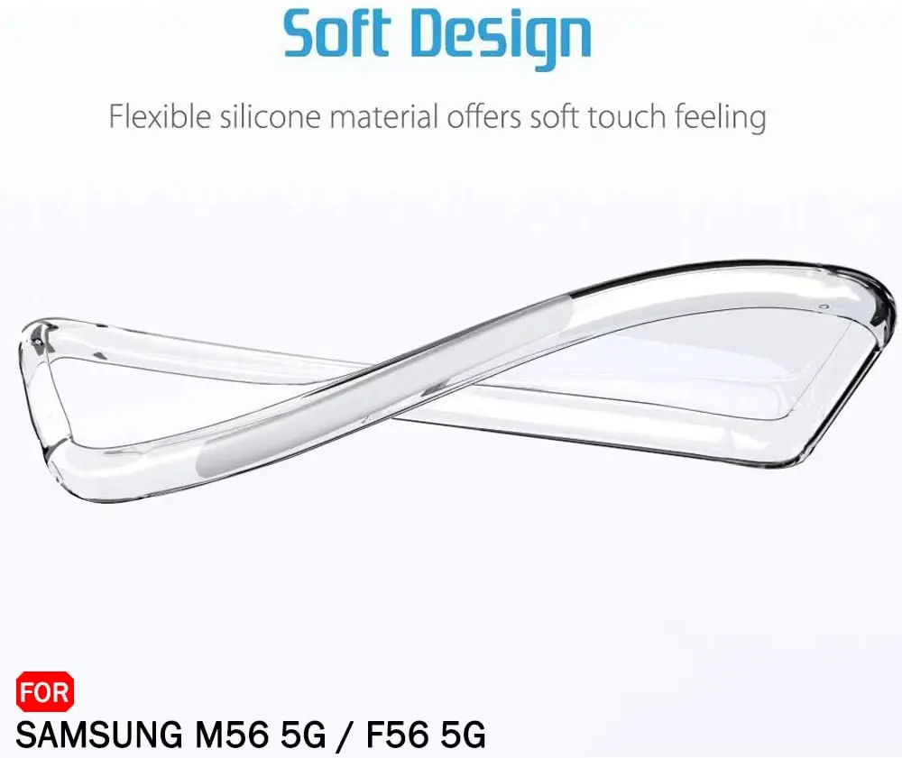 Samsung Galaxy M56 Hoesje Dun TPU Back Cover Transparant afbeelding 8
