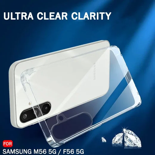 Samsung Galaxy M56 Hoesje Dun TPU Back Cover Transparant afbeelding 3