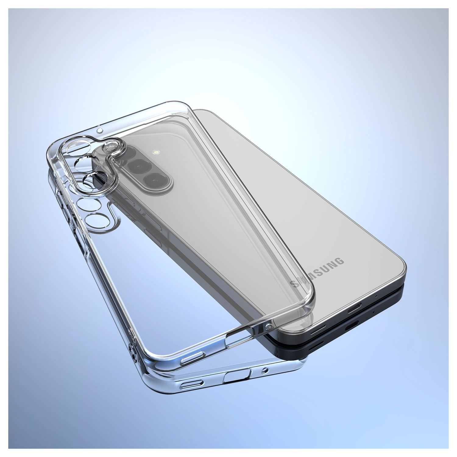 Samsung Galaxy A17 Hoesje Dun TPU Back Cover Transparant afbeelding 4