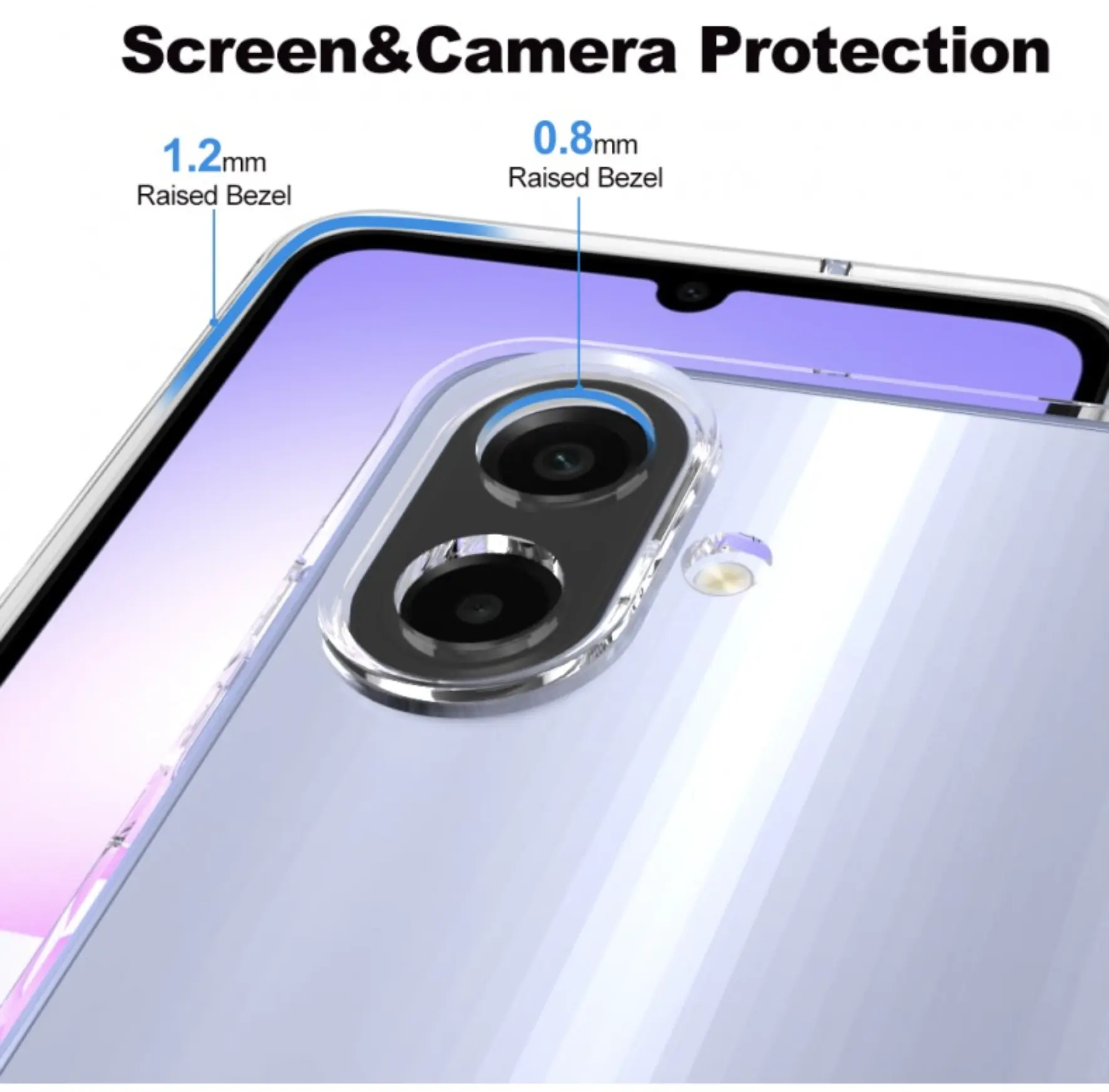 Samsung Galaxy A07 Hoesje Dun TPU Back Cover Transparant afbeelding 2