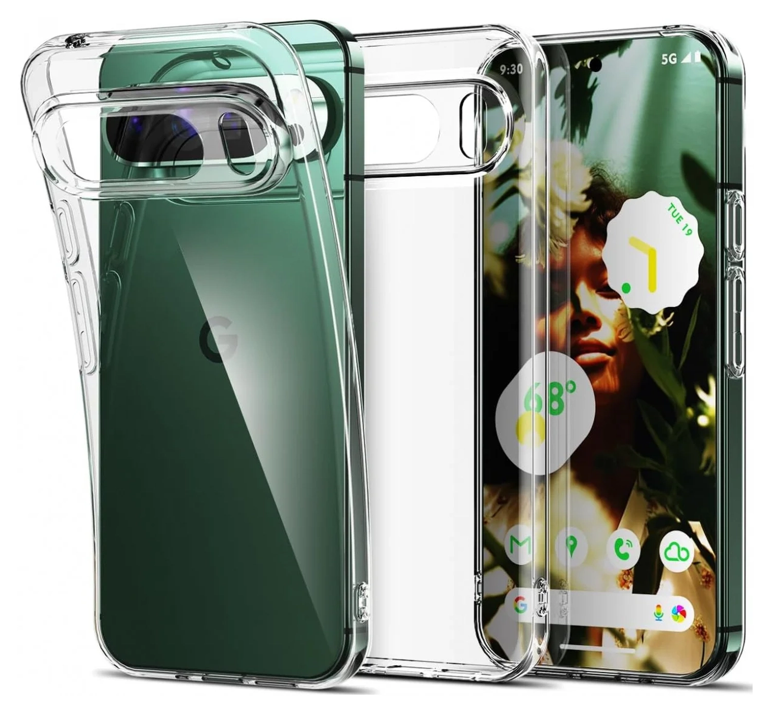 Google Pixel 10 Pro XL Hoesje Dun TPU Back Cover Transparant afbeelding 1