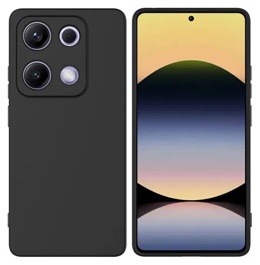 Xiaomi Redmi Note 14S Hoesje Dun TPU Back Cover Matte Zwart afbeelding 1