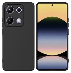 Xiaomi Redmi Note 14S Hoesje Dun TPU Back Cover Matte Zwart afbeelding