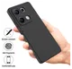 Xiaomi Redmi Note 14S Hoesje Dun TPU Back Cover Matte Zwart afbeelding 2