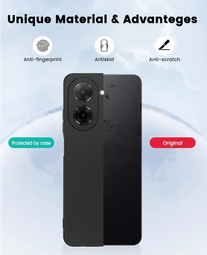 Xiaomi Redmi A5 Hoesje Dun TPU Back Cover Matte Zwart afbeelding 8