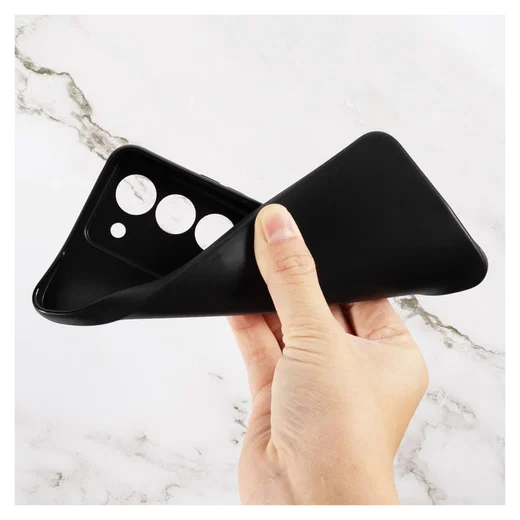 Realme 14X Hoesje Dun TPU Back Cover Matte Zwart afbeelding 3