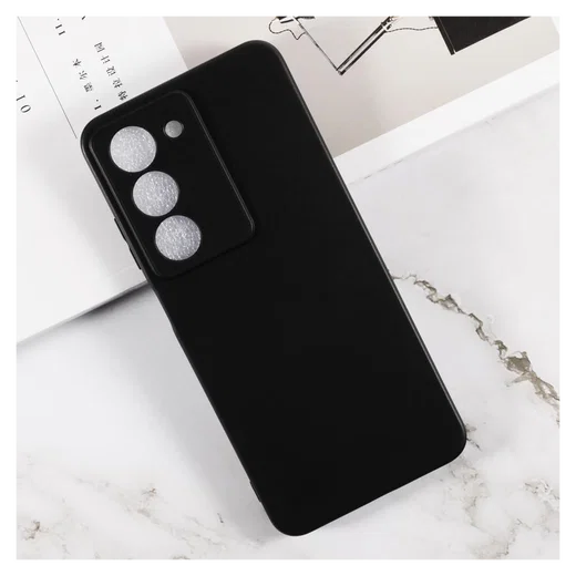 Realme 14X Hoesje Dun TPU Back Cover Matte Zwart afbeelding 4