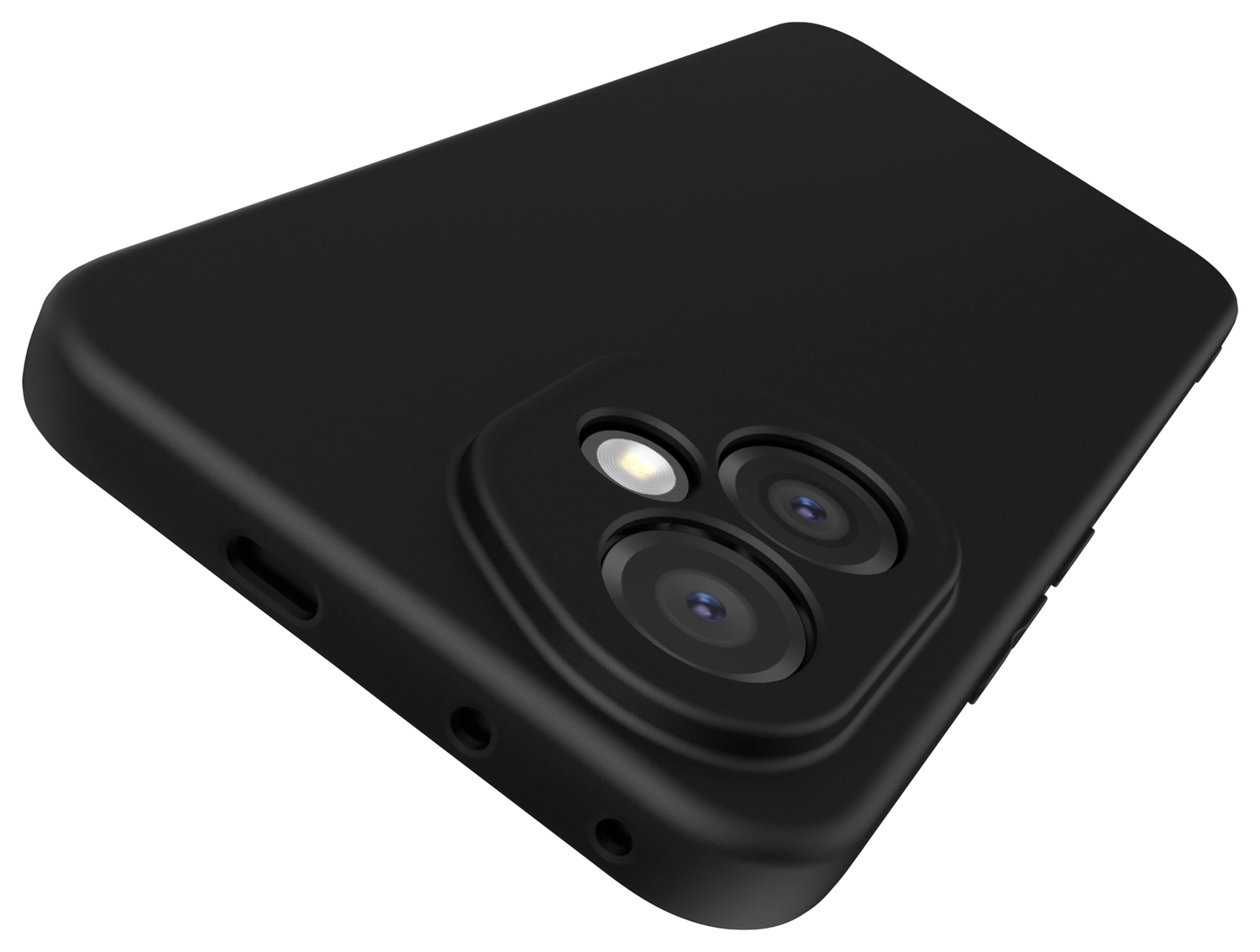 Honor 400 Hoesje Dun TPU Back Cover Matte Zwart afbeelding 5