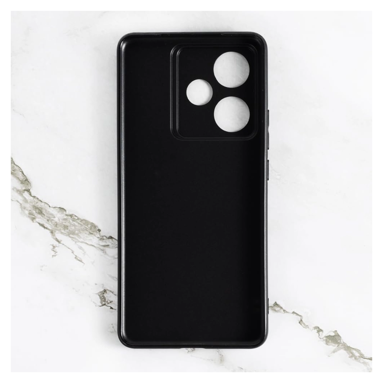 Realme GT 7 Hoesje Dun TPU Back Cover Matte Zwart afbeelding 4
