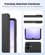 Samsung Galaxy A07 Hoesje Dun TPU Back Cover Matte Zwart afbeelding 5