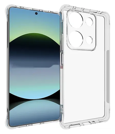 Xiaomi Redmi Note 14S Hoesje Schokbestendig en Dun TPU Back Cover Transparant afbeelding 1