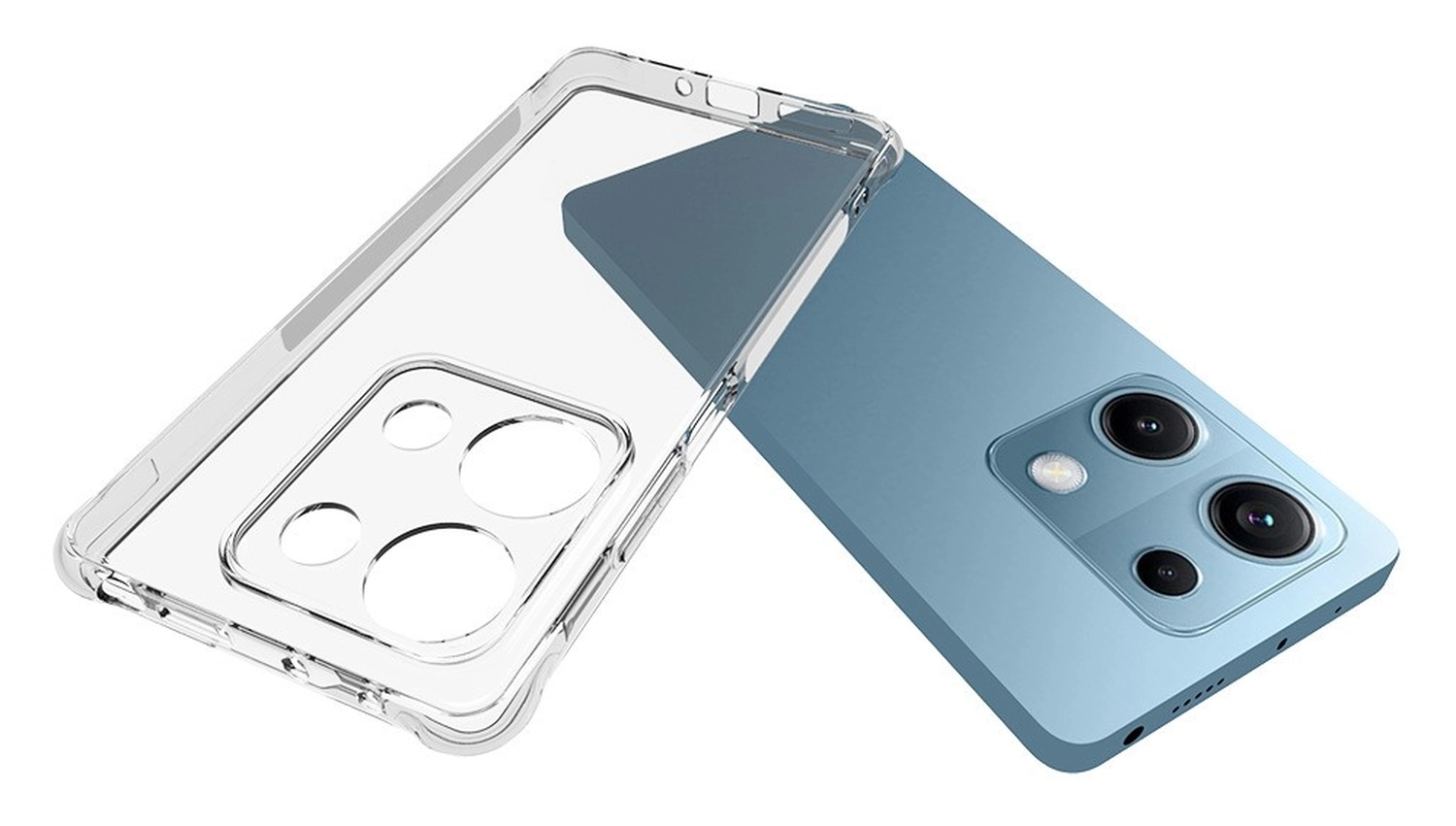 Xiaomi Redmi Note 14S Hoesje Schokbestendig en Dun TPU Back Cover Transparant afbeelding 2