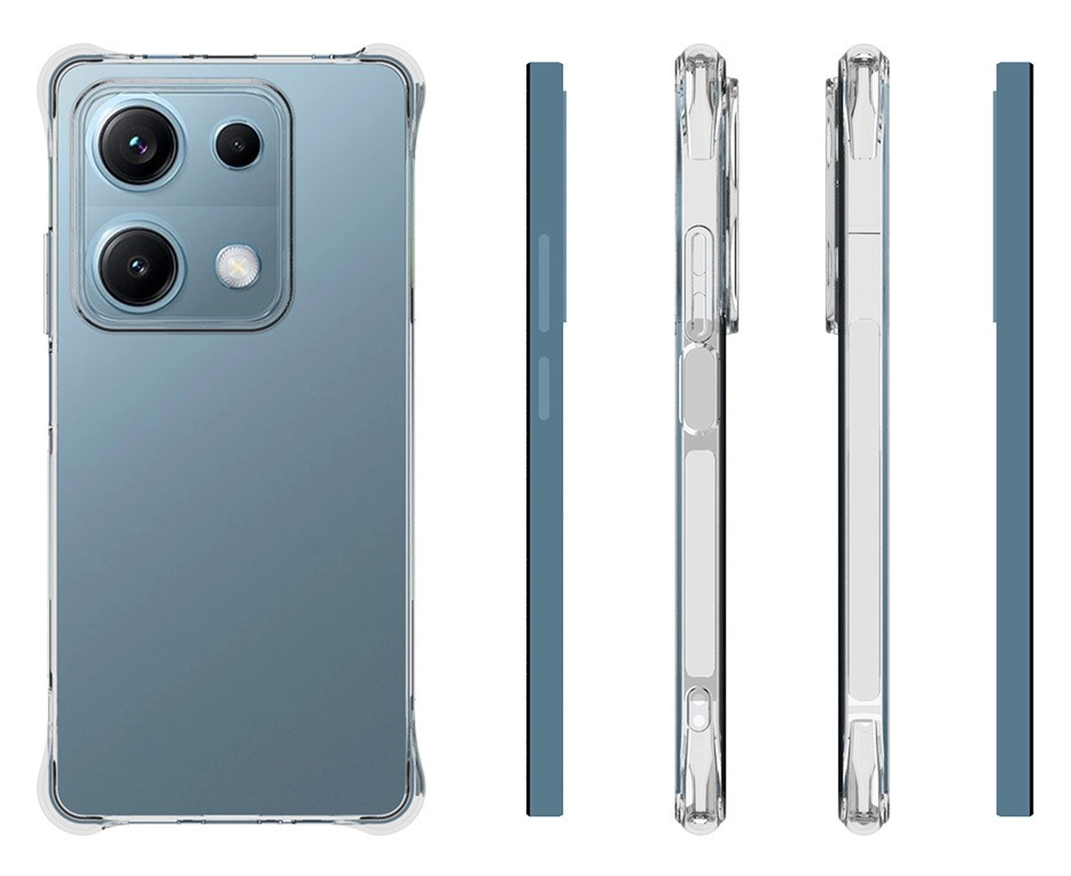 Xiaomi Redmi Note 14S Hoesje Schokbestendig en Dun TPU Back Cover Transparant afbeelding 6