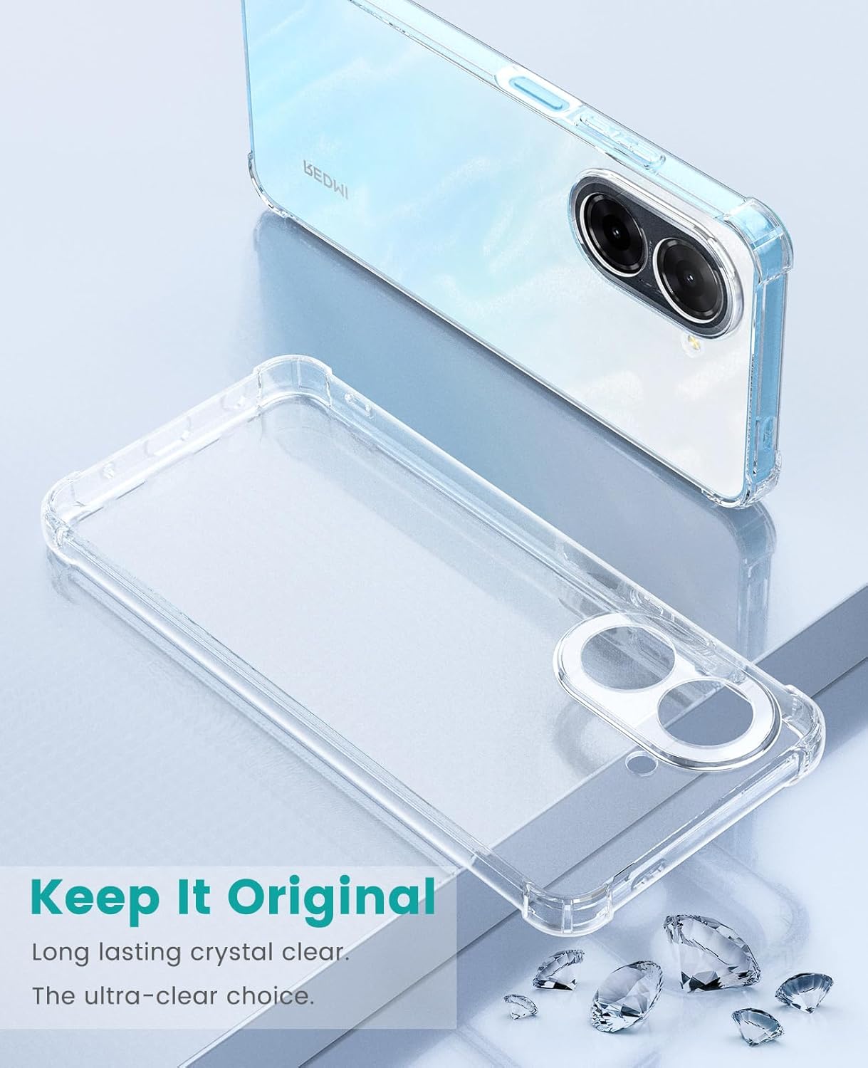Xiaomi Redmi A5 Hoesje Schokbestendig en Dun TPU Back Cover Transparant afbeelding 7