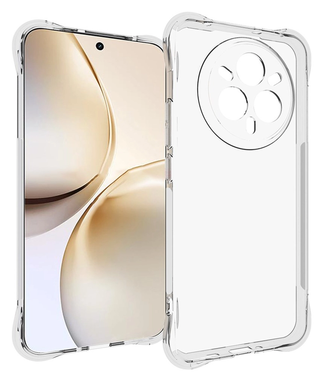 Realme 14 Pro Hoesje Schokbestendig en Dun TPU Back Cover Transparant afbeelding 1
