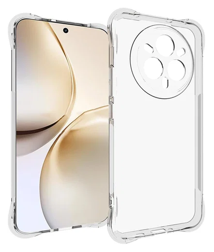 Realme 14 Pro Hoesje Schokbestendig en Dun TPU Back Cover Transparant afbeelding 1