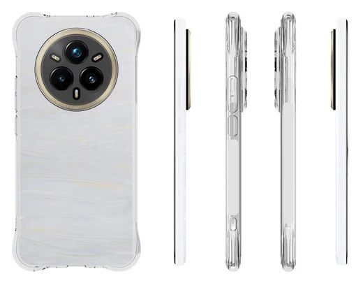 Realme 14 Pro Hoesje Schokbestendig en Dun TPU Back Cover Transparant afbeelding 6