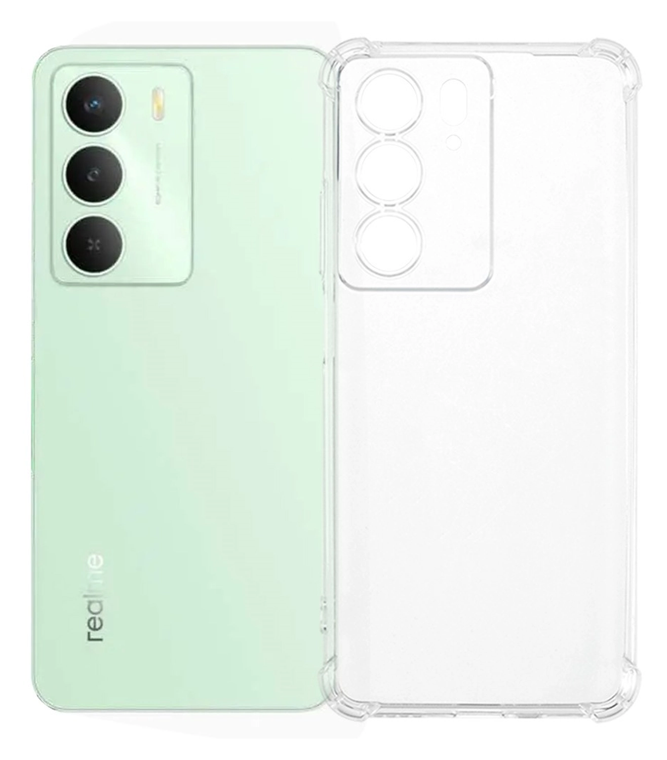Realme 14X Hoesje Schokbestendig en Dun TPU Back Cover Transparant afbeelding 1