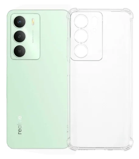 Realme 14X Hoesje Schokbestendig en Dun TPU Back Cover Transparant afbeelding 1