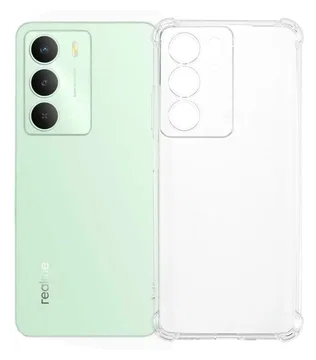 Realme 14X Hoesje Schokbestendig en Dun TPU Back Cover Transparant