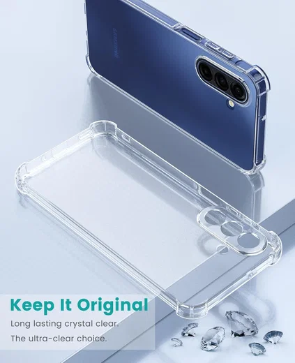 Samsung Galaxy A17 Hoesje Schokbestendig en Dun TPU Back Cover Transparant afbeelding 9