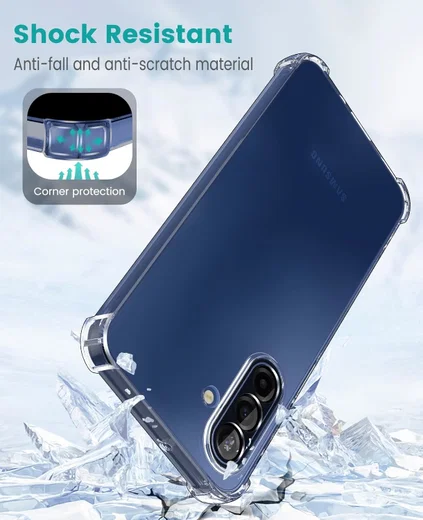 Samsung Galaxy A17 Hoesje Schokbestendig en Dun TPU Back Cover Transparant afbeelding 8