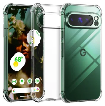 Google Pixel 10 Pro XL Hoesje Schokbestendig en Dun TPU Back Cover Transparant