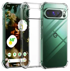 Google Pixel 10 Pro XL Hoesje Schokbestendig en Dun TPU Back Cover Transparant afbeelding
