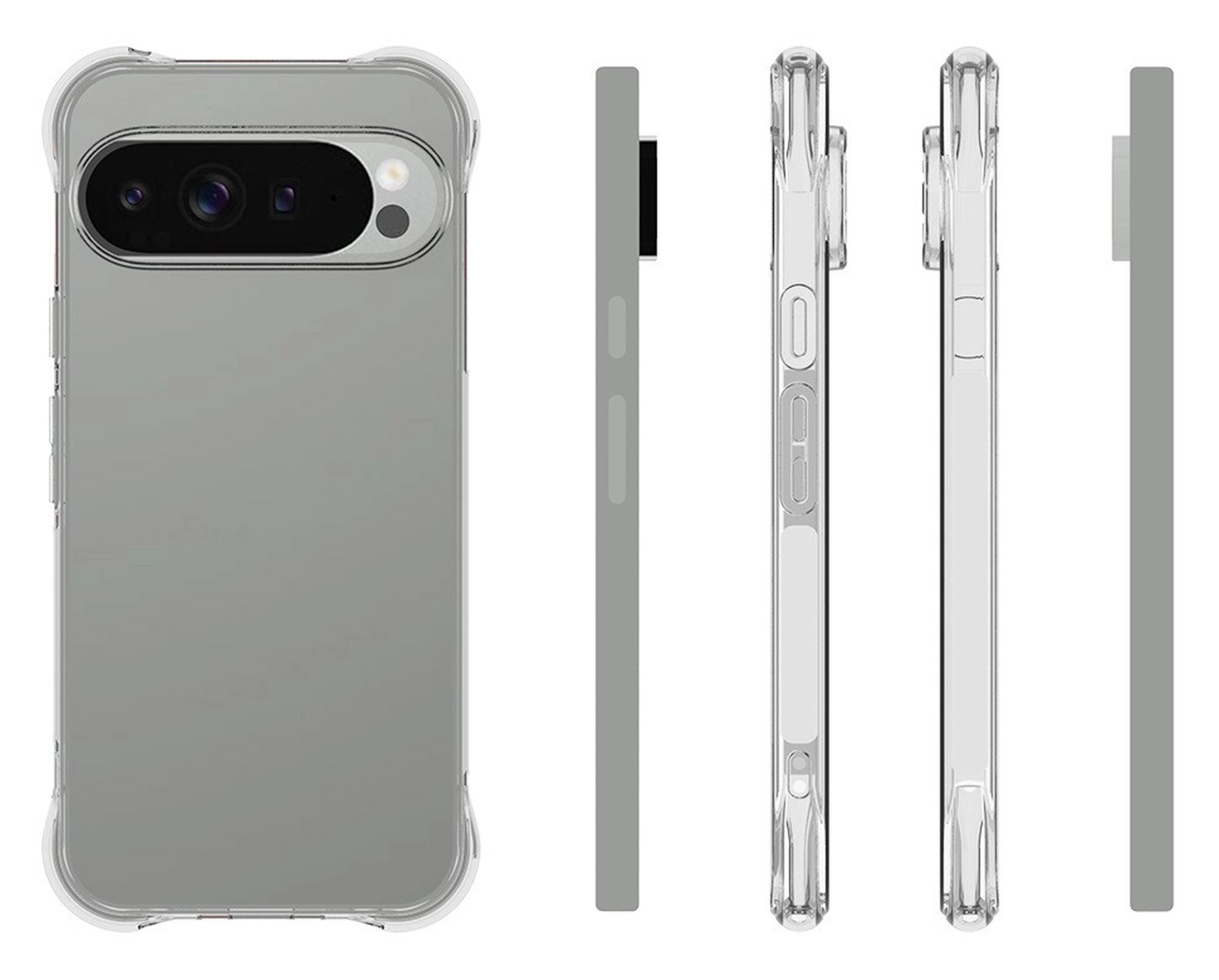 Google Pixel 10 Pro XL Hoesje Schokbestendig en Dun TPU Back Cover Transparant afbeelding 6