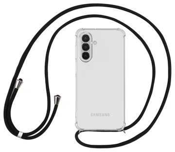 Samsung Galaxy A17 Hoesje met Koord Schokbestendig TPU Transparant
