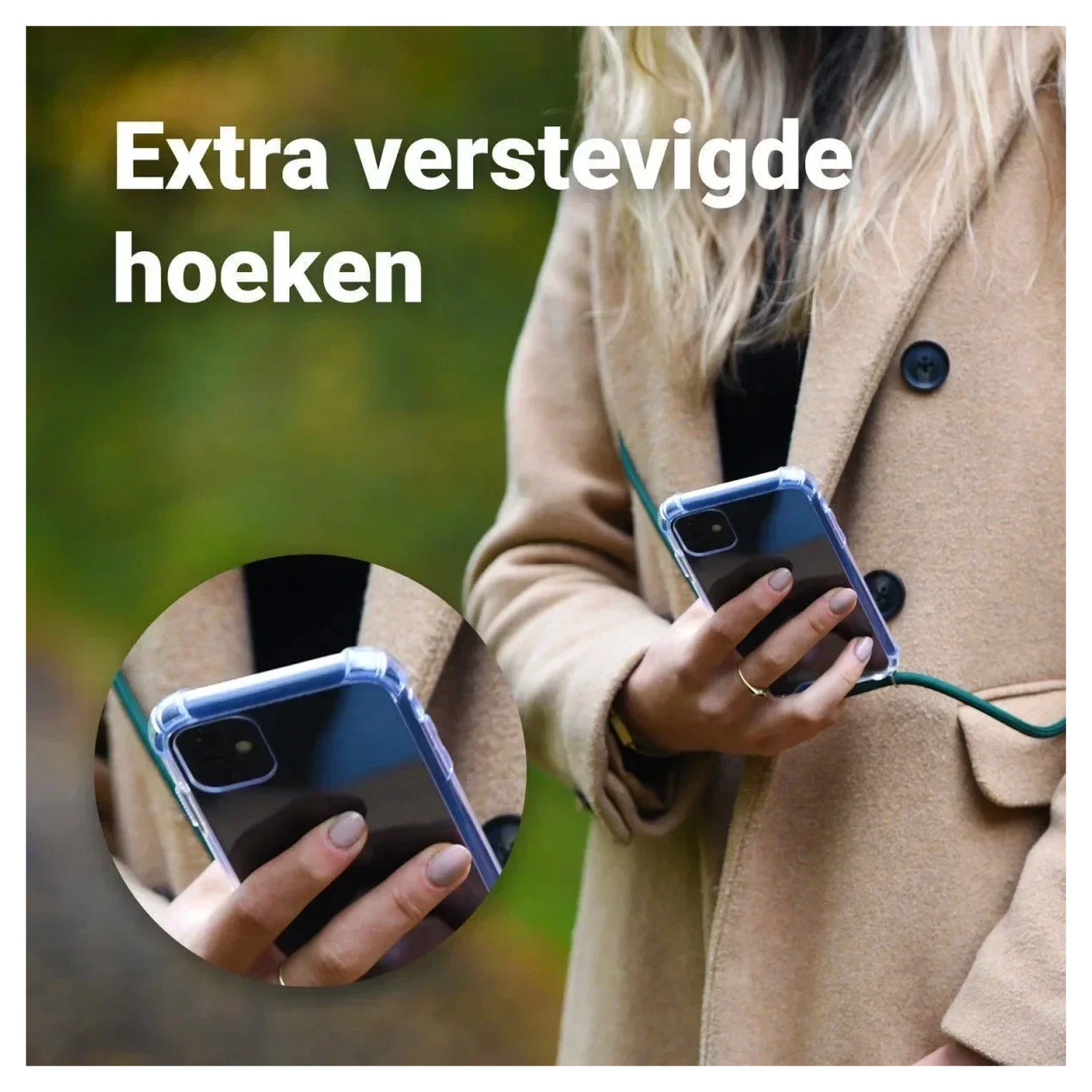Samsung Galaxy A17 Hoesje met Koord Schokbestendig TPU Transparant afbeelding 10