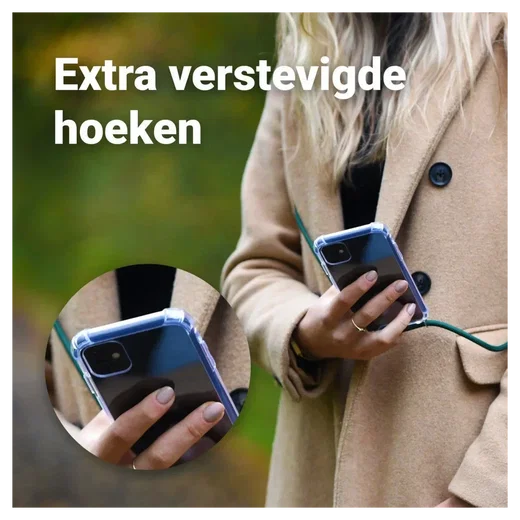 Samsung Galaxy A17 Hoesje met Koord Schokbestendig TPU Transparant afbeelding 10