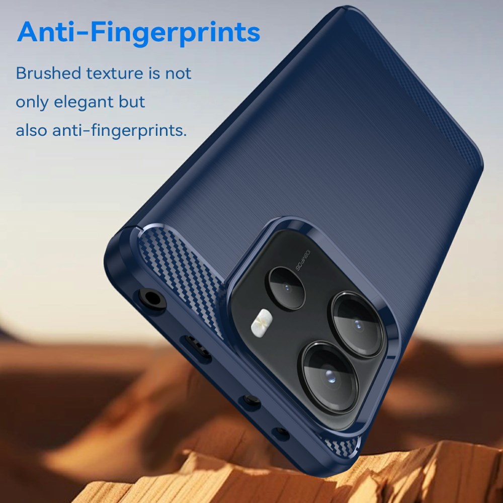 Xiaomi Redmi Note 14S Hoesje Geborsteld TPU Flexibele Back Cover Blauw afbeelding 4