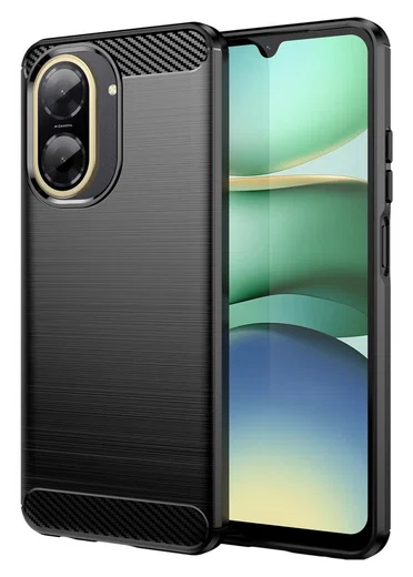 Xiaomi Redmi A5 Hoesje Geborsteld TPU Flexibele Back Cover Zwart afbeelding 1