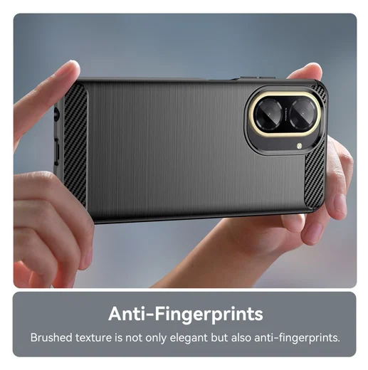 Xiaomi Redmi A5 Hoesje Geborsteld TPU Flexibele Back Cover Zwart afbeelding 6