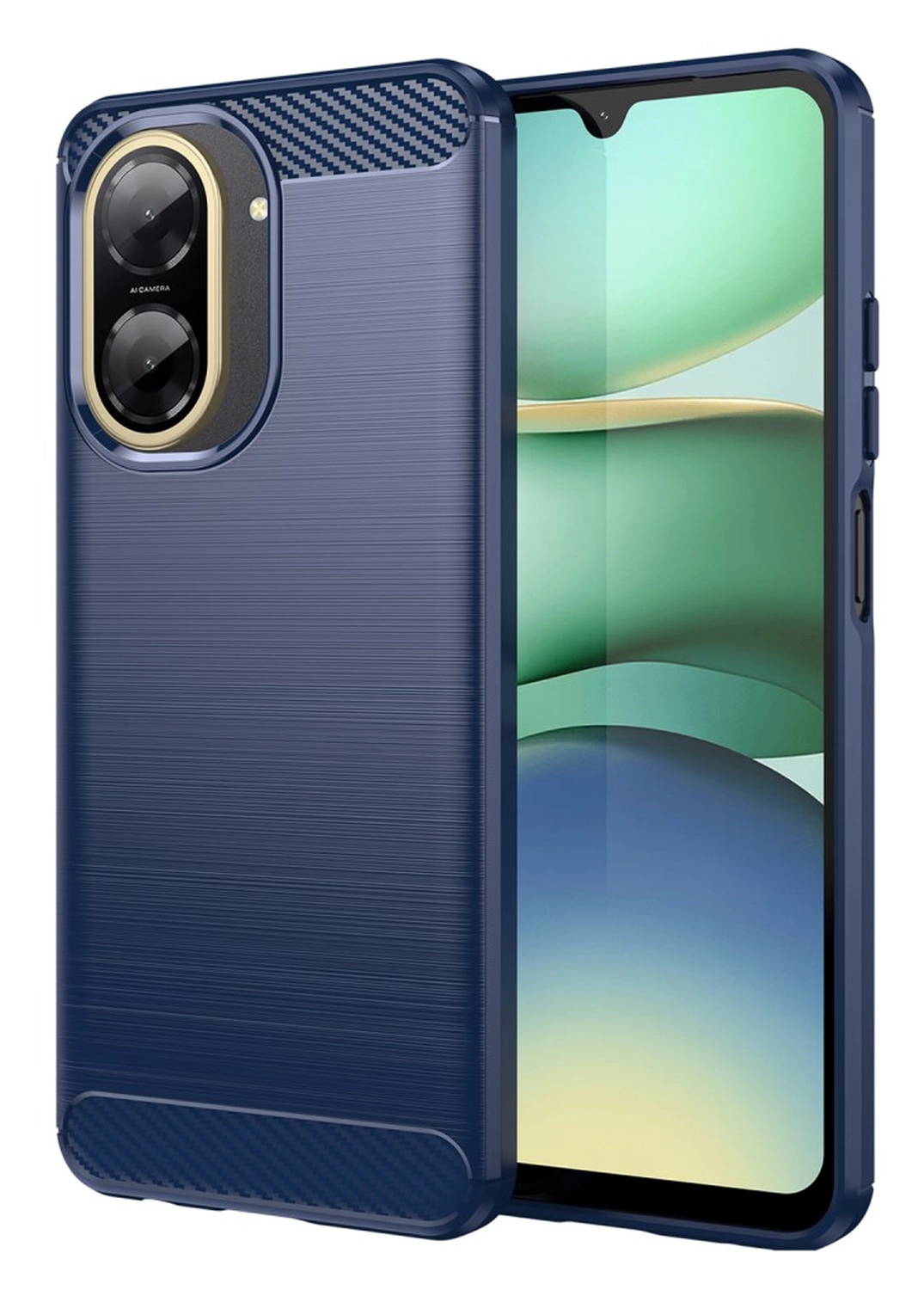 Xiaomi Redmi A5 Hoesje Geborsteld TPU Flexibele Back Cover Blauw afbeelding 1