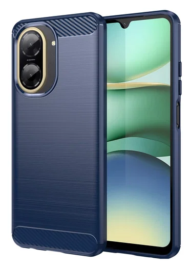 Xiaomi Redmi A5 Hoesje Geborsteld TPU Flexibele Back Cover Blauw afbeelding 1