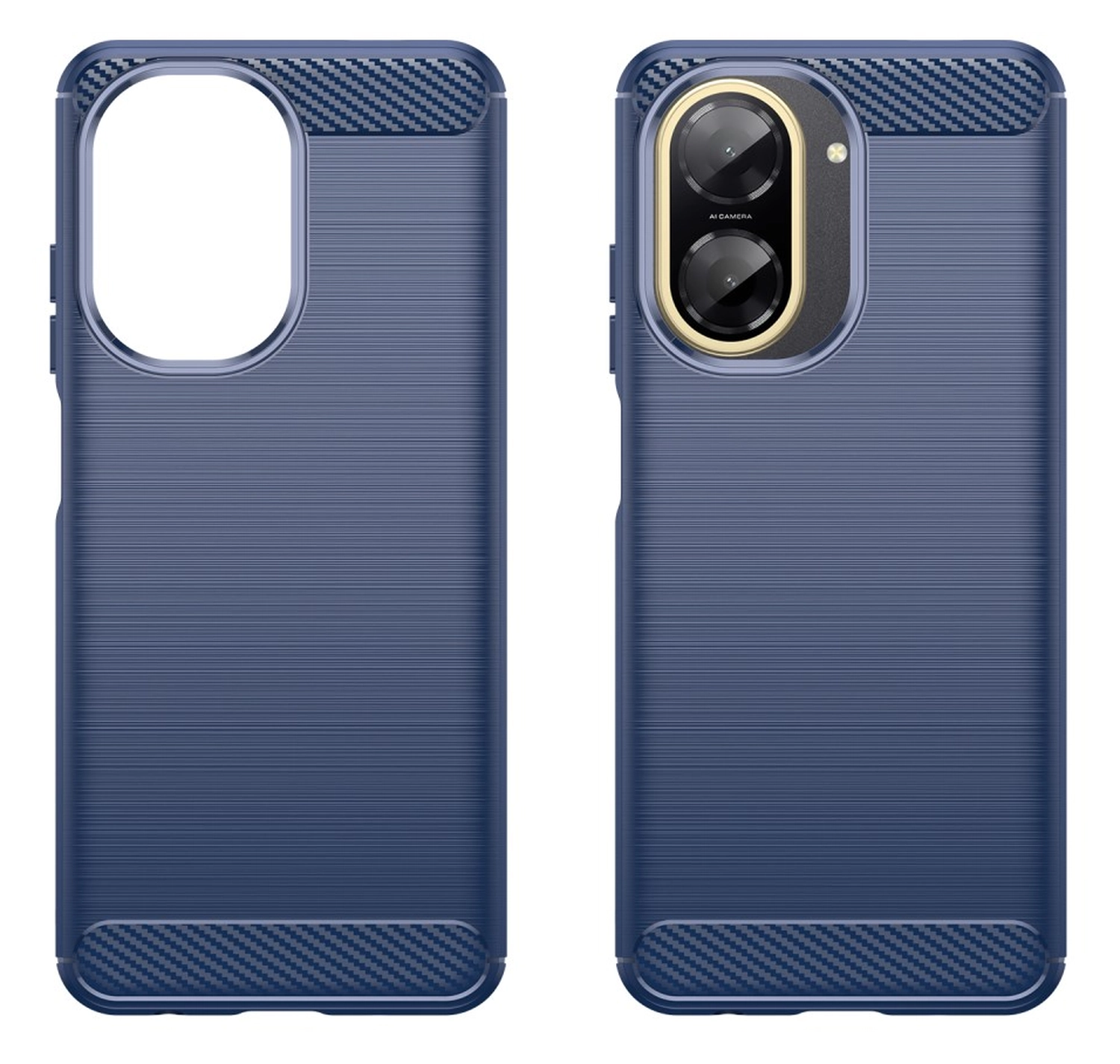Xiaomi Redmi A5 Hoesje Geborsteld TPU Flexibele Back Cover Blauw afbeelding 2