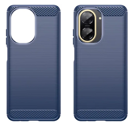 Xiaomi Redmi A5 Hoesje Geborsteld TPU Flexibele Back Cover Blauw afbeelding 2