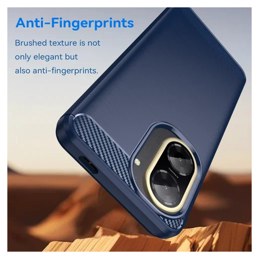 Xiaomi Redmi A5 Hoesje Geborsteld TPU Flexibele Back Cover Blauw afbeelding 4